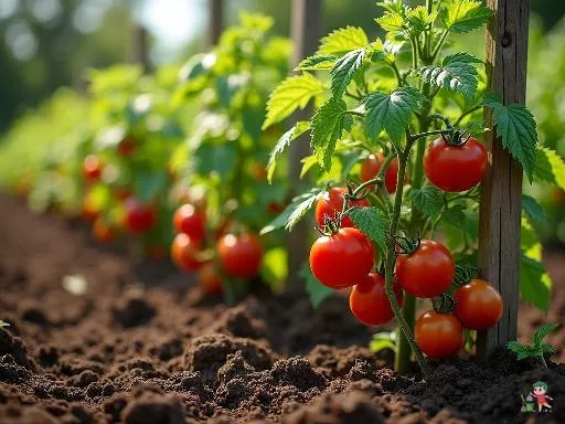 Ce jardinier révèle le secret du rendement exceptionnel de son potager : des plants de tomates au sol