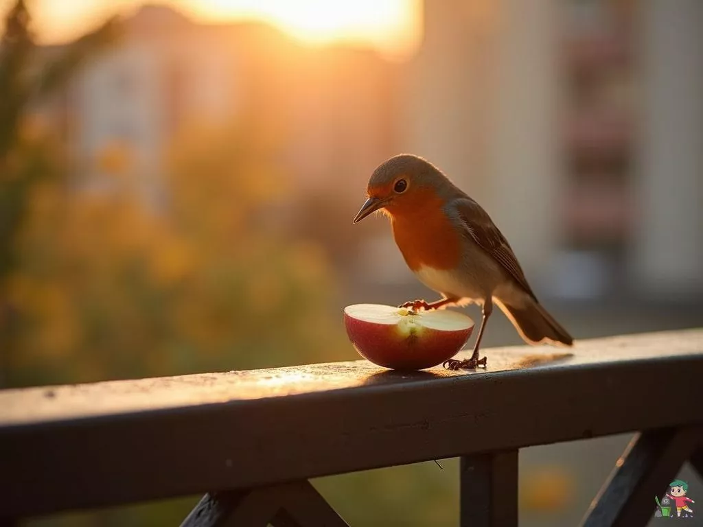 Ces deux fruits à placer sur votre balcon cet automne pour attirer les mésanges et rouges-gorges
