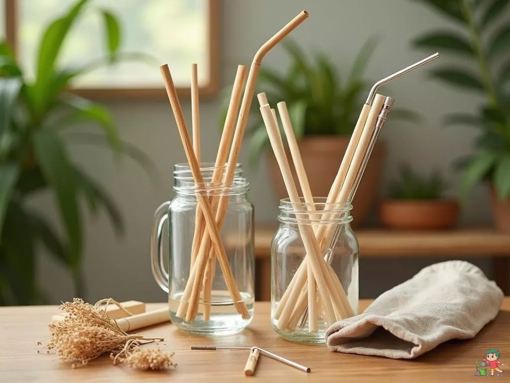 Quelle paille pour boire sans plastique : comparatif complet des alternatives